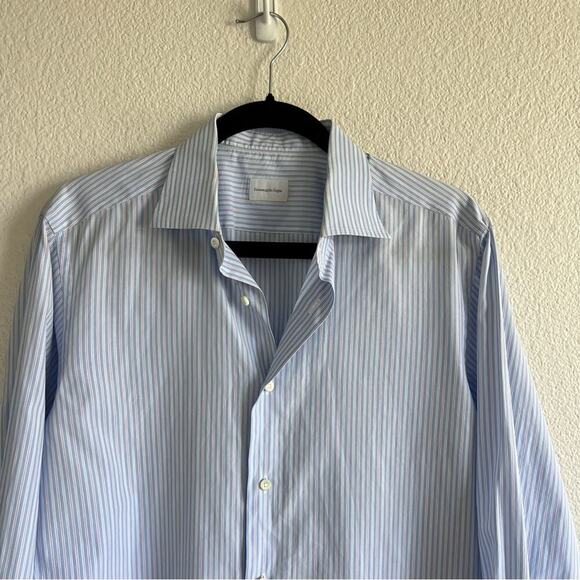 Ermenegildo Zegna Men’s Cotton Button Up Shirt - Picture 2 of 12